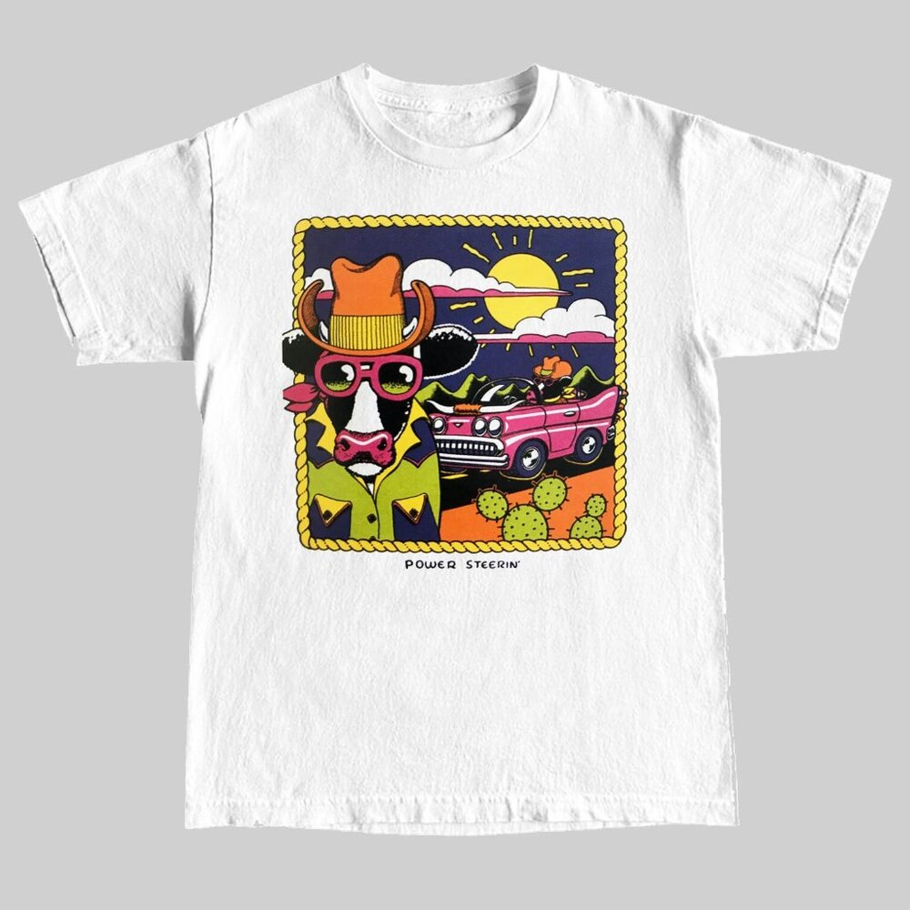 Power Steerin' T-Shirt 90's Vintage Style 165
